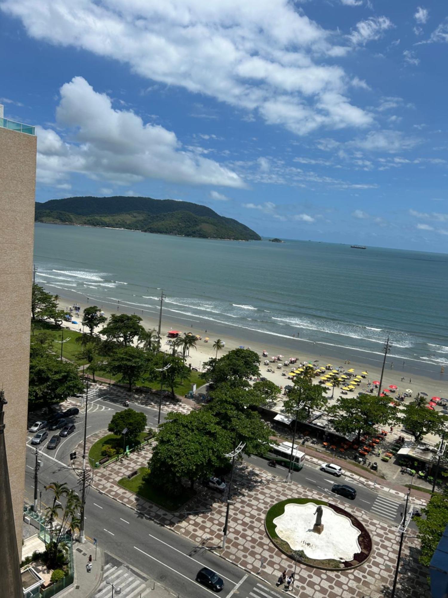 Apartamento Frente A Praia Do Embare Santos Exterior foto